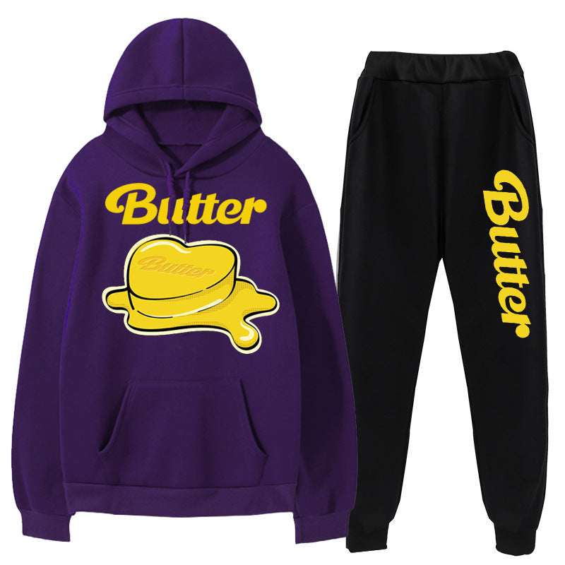 BTS BUTTER HOODIE AND PANTS SET