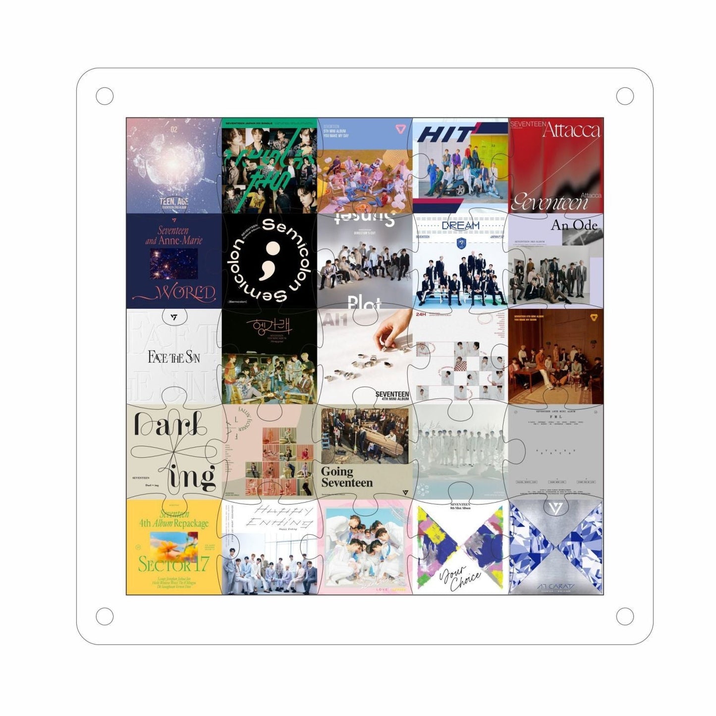 SEVENTEEN MERCH  ALBUMS DECORATIVE PUZZLE(2 sizes)