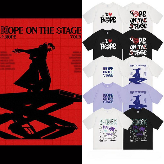 JHOPE ON THE STAGE TOUR T-SHIRTS 100% COTTON