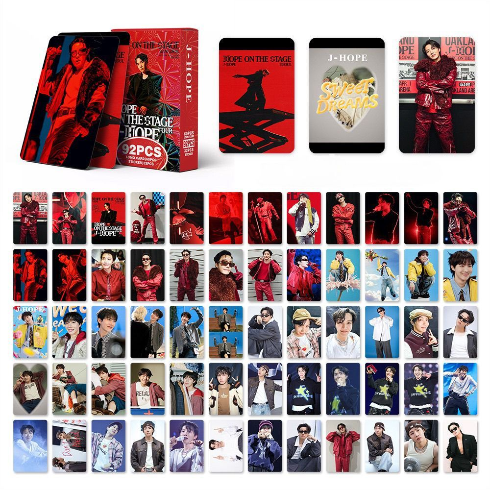 JHOPE “HOPE ON THE STAGE” PHOTOCARDS + STICKERS  92 PCS