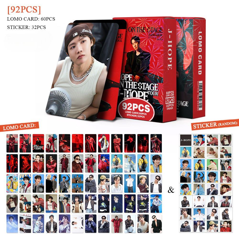 JHOPE “HOPE ON THE STAGE” PHOTOCARDS + STICKERS  92 PCS