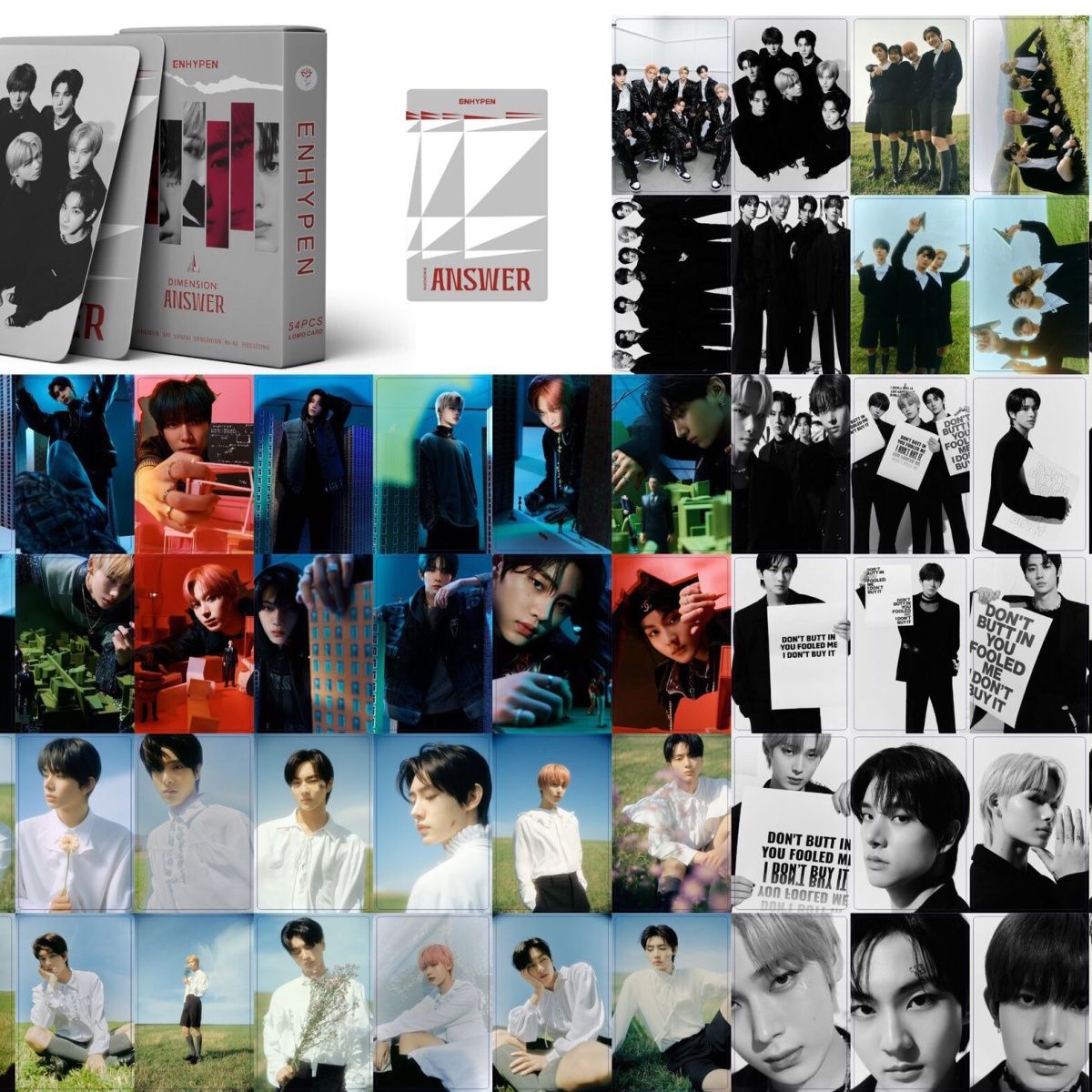 PHOTOCARDS ENHYPEN DIMENSION: ANSWER 55 PCS