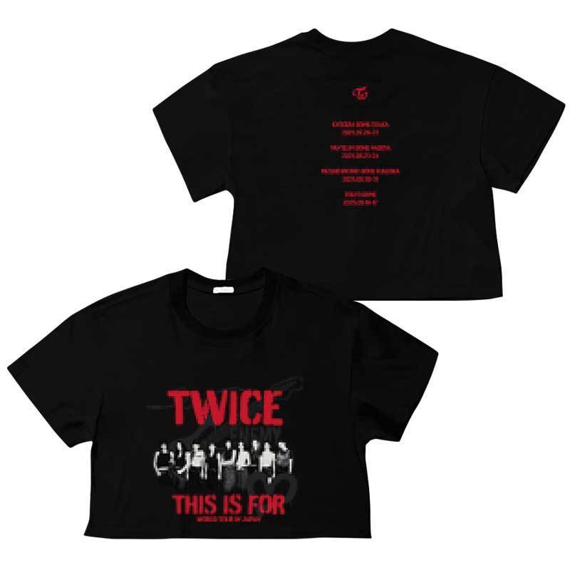 TWICE THIS IS FOR T-SHIRT AND CROPPED 100% COTTON