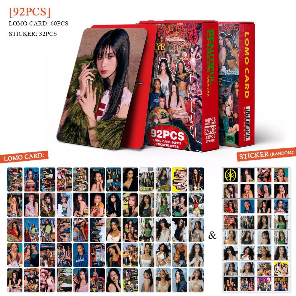 KATSEYE PHOTOCARDS + STICKERS 92 PCS