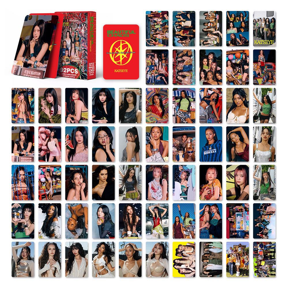 KATSEYE PHOTOCARDS + STICKERS 92 PCS