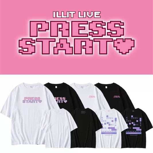 ILLIT PRESS START TSHIRTS 100 COTTON illit-press-start-tshirts-100-cotton