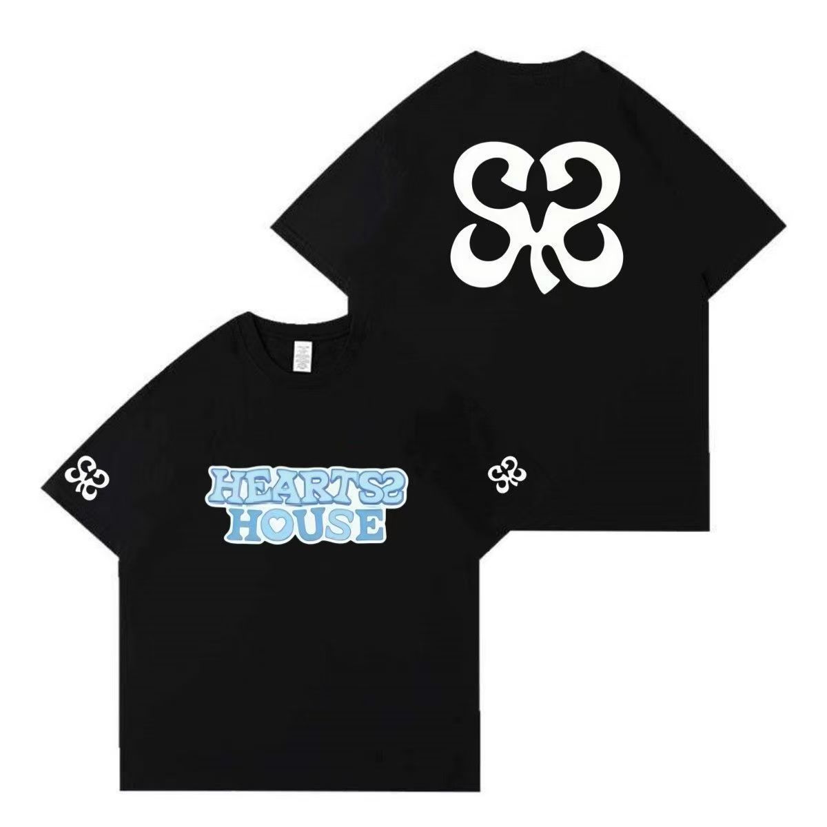 HEARTS2HEARTS T-SHIRTS 100% COTTON (white, blue and black)