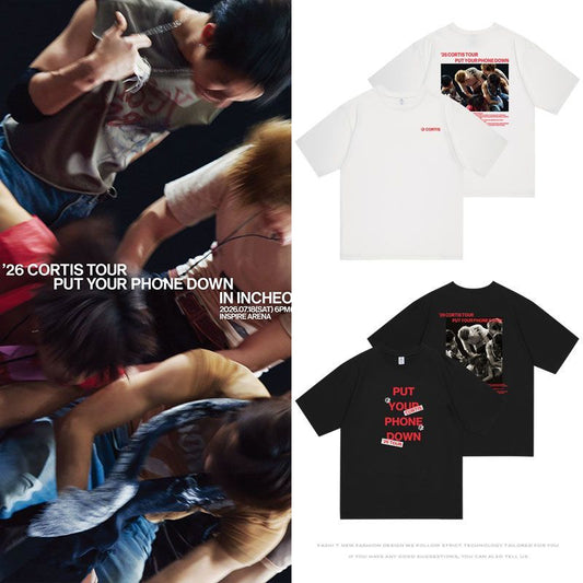 CORTIS T SHIRT TOUR PUT YOUR PHONE DOWN 2026 100% COTTON