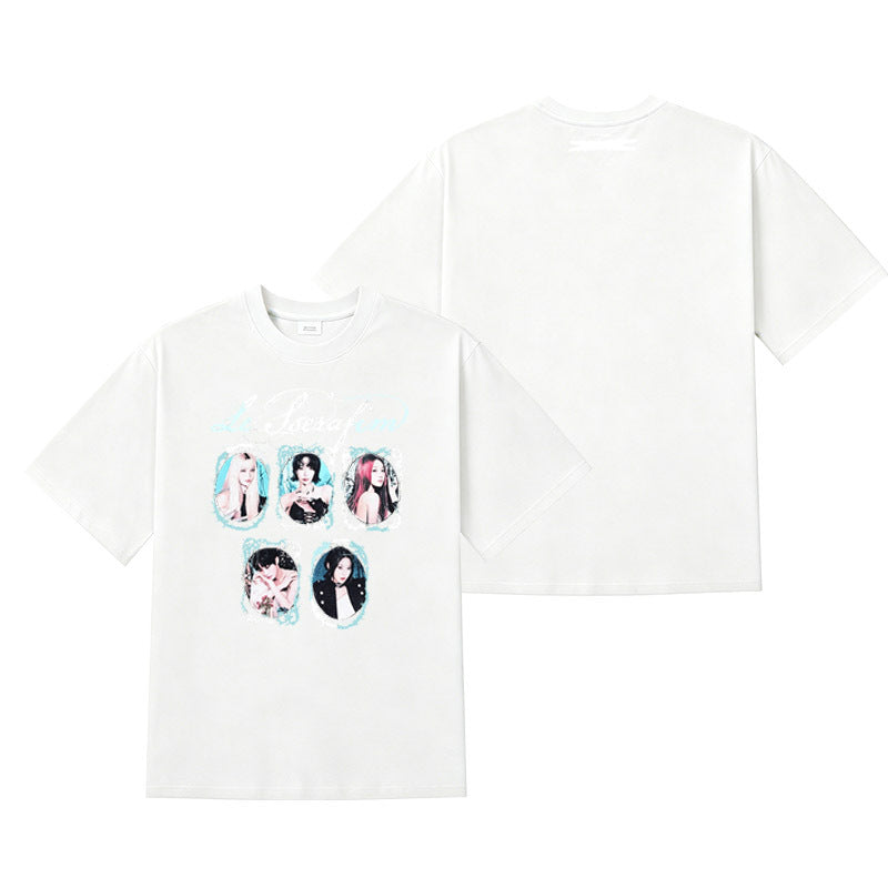 LE SERAFIM T SHIRTS 100% COTTON