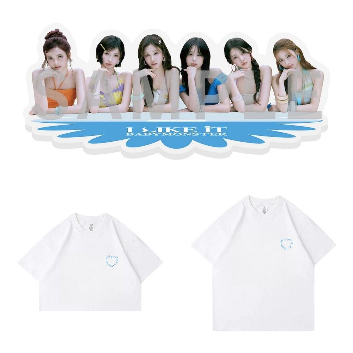 BABYMONSTER T SHIRT / CROPPED 100% COTTON