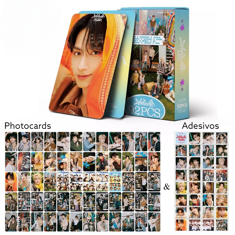 SEVENTEEN SeventeenTh KITS 92 PIECES (60 PHOTOCARDS + 32 ADHESIVES)