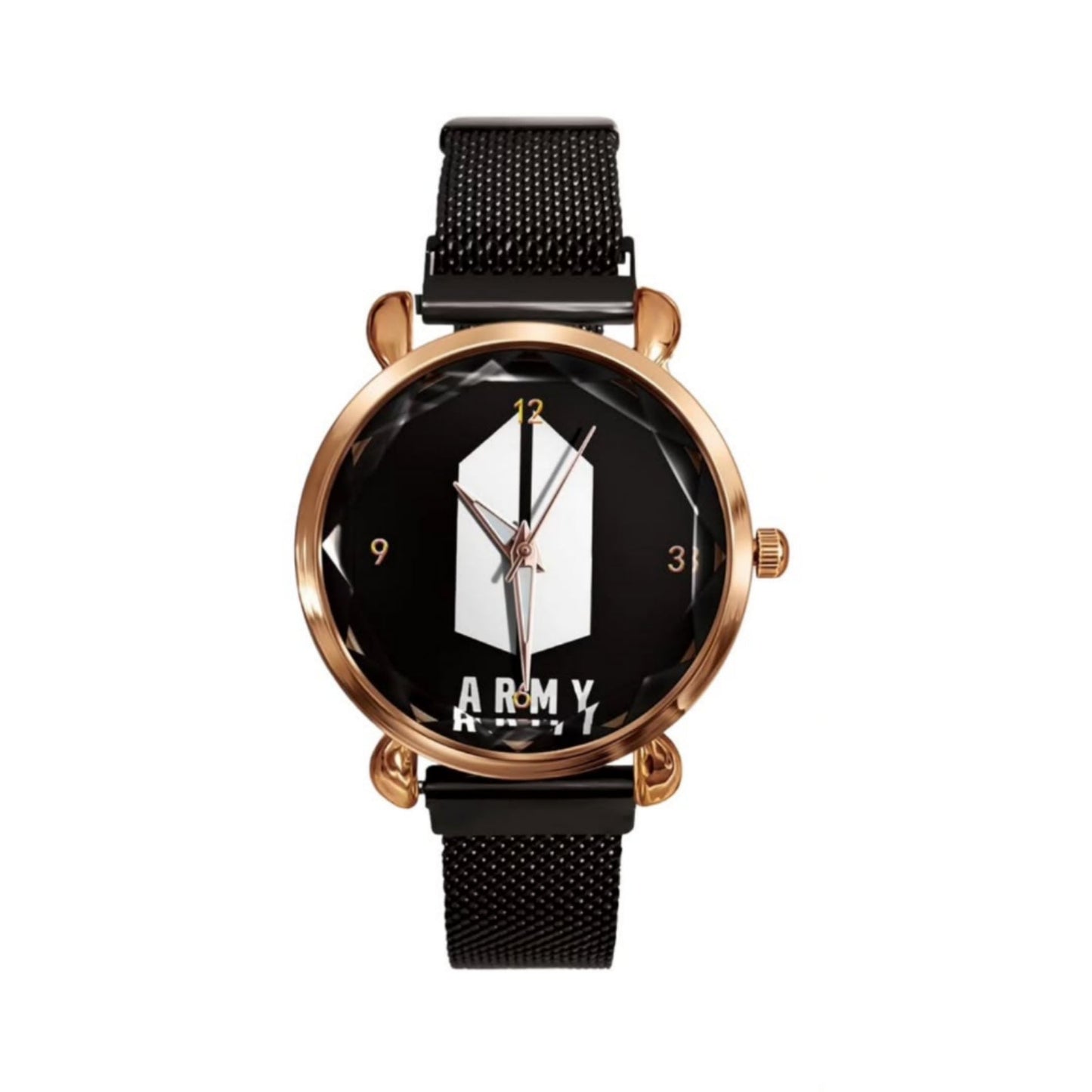 BTS ARMY WATCHES WITH STAINLESS STEEL STRAP - 3 COLOR OPTIONS!✨