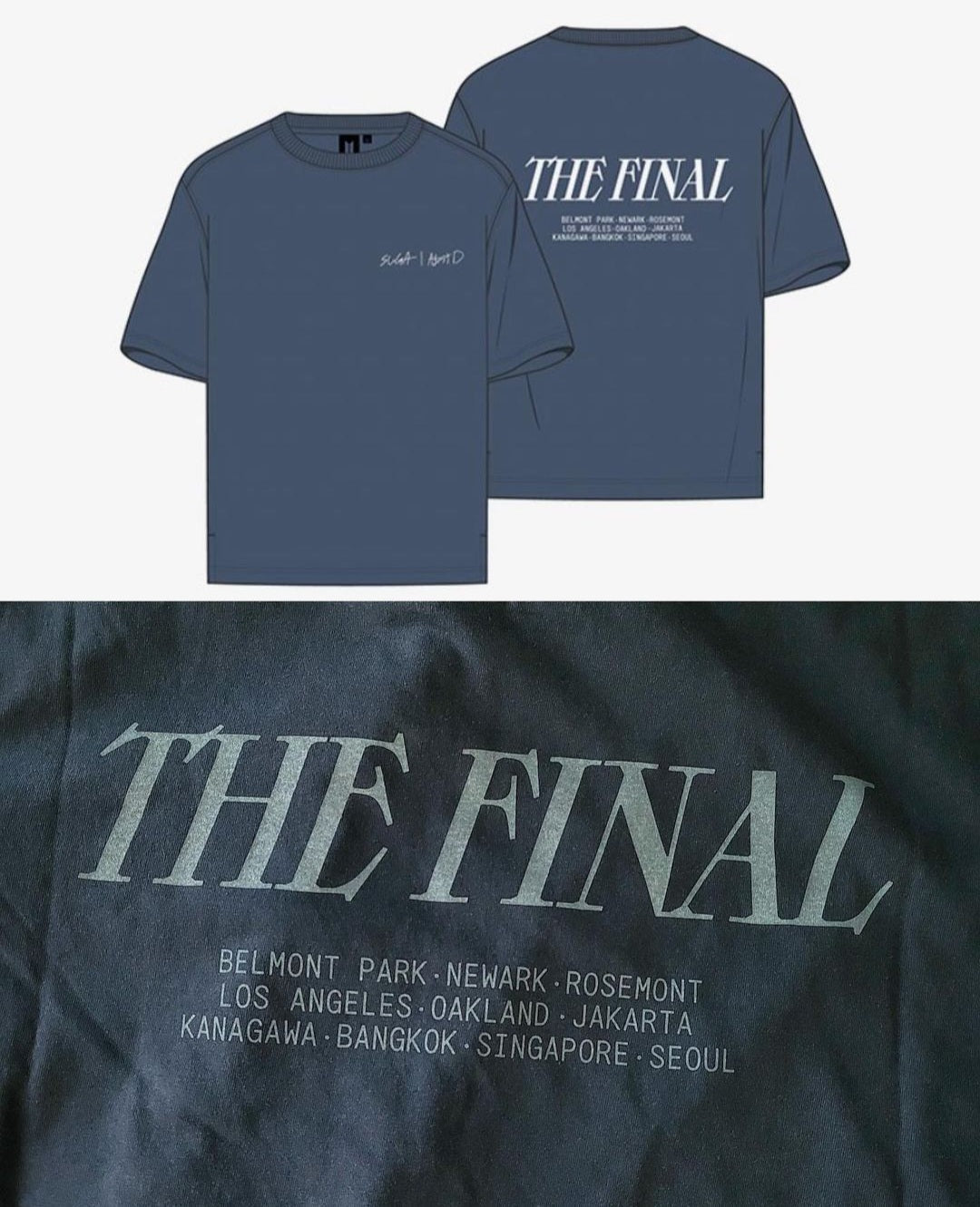 T-SHIRT SUGA D'DAY AGUST D TOUR THE FINAL 100% COTTON