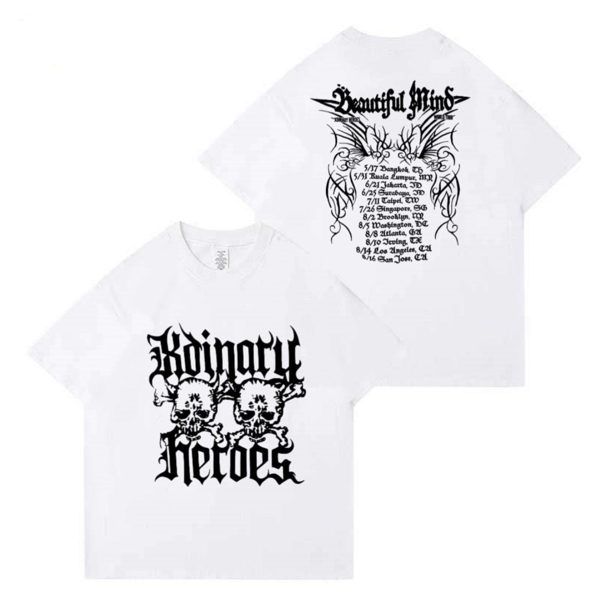 XDINARYHEROES T SHIRT  100% COTTON