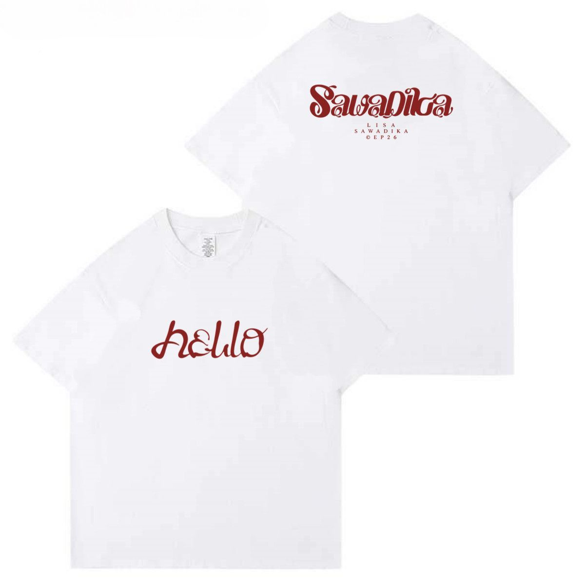 BLACKPINK LISA EP PRESS PLAY T-SHIRT 100% COTTON