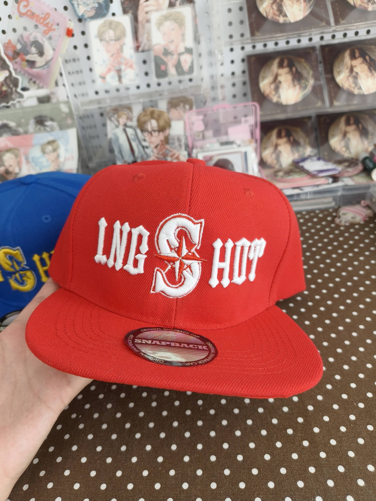 LNGSHOT CAP - RED, BLUE AND BLACK