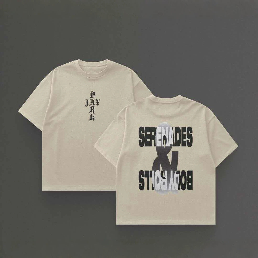 JAYPARK LNGSHOT SERENADES & BODY ROLLS T-SHIRT 100% COTTON