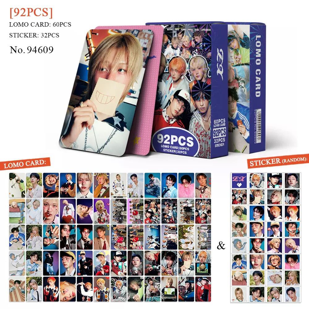P1 HARMONY PHOTOCARDS 92PCS (60 PHOTOCARDS+ 32 STICKERS)