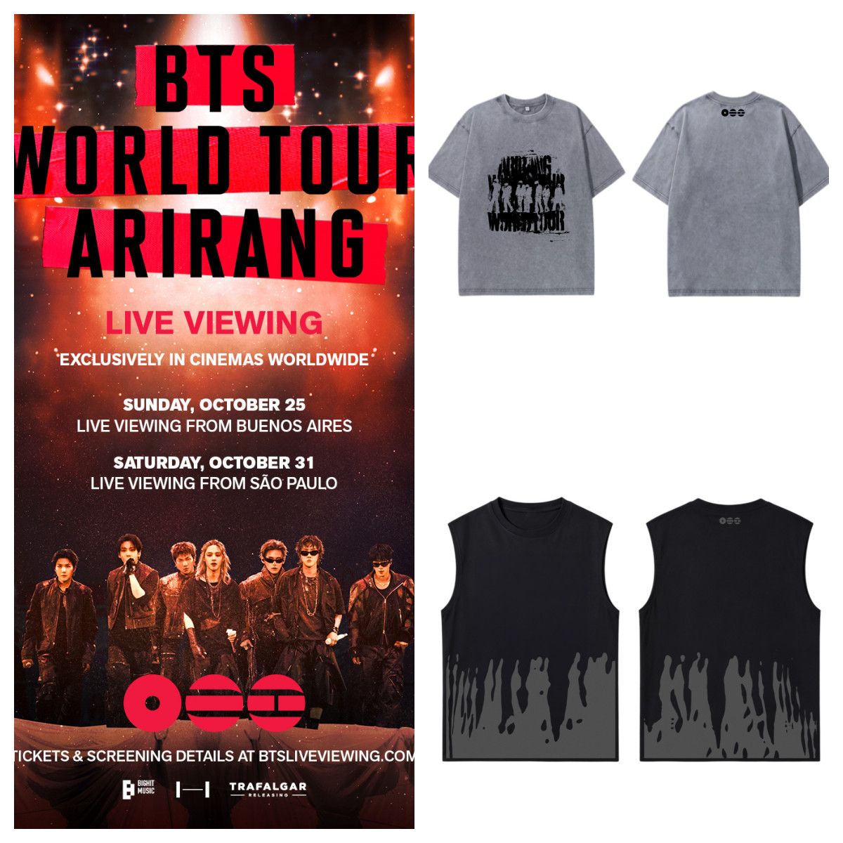 BTS ARIRANG 2nd Drop T-SHIRT 100% COTTON