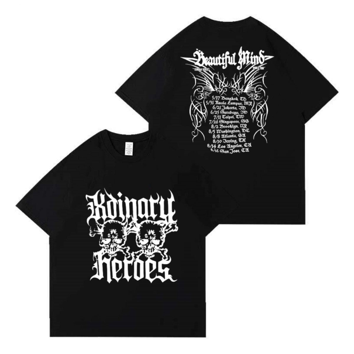 XDINARYHEROES T SHIRT  100% COTTON