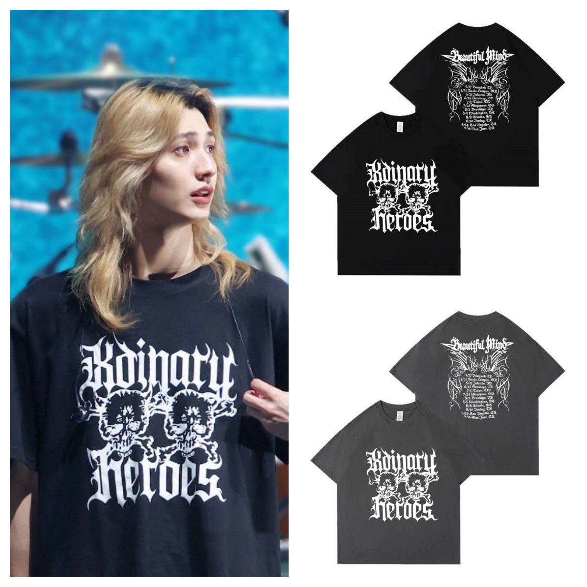 XDINARYHEROES T SHIRT  100% COTTON